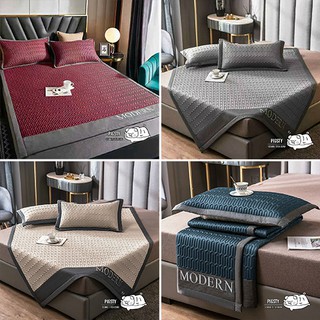 Chiếu điều hoà Tencel Latex Modern cao su non 5D siêu mát mẫu trơn cho mùa hè nóng bức