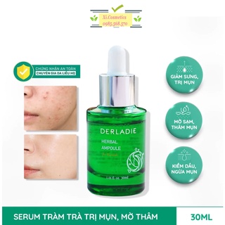 Tinh Chất Tràm Trà Giảm Mụn Serum Derladie Herbal Ampoule For Blemish 30ml