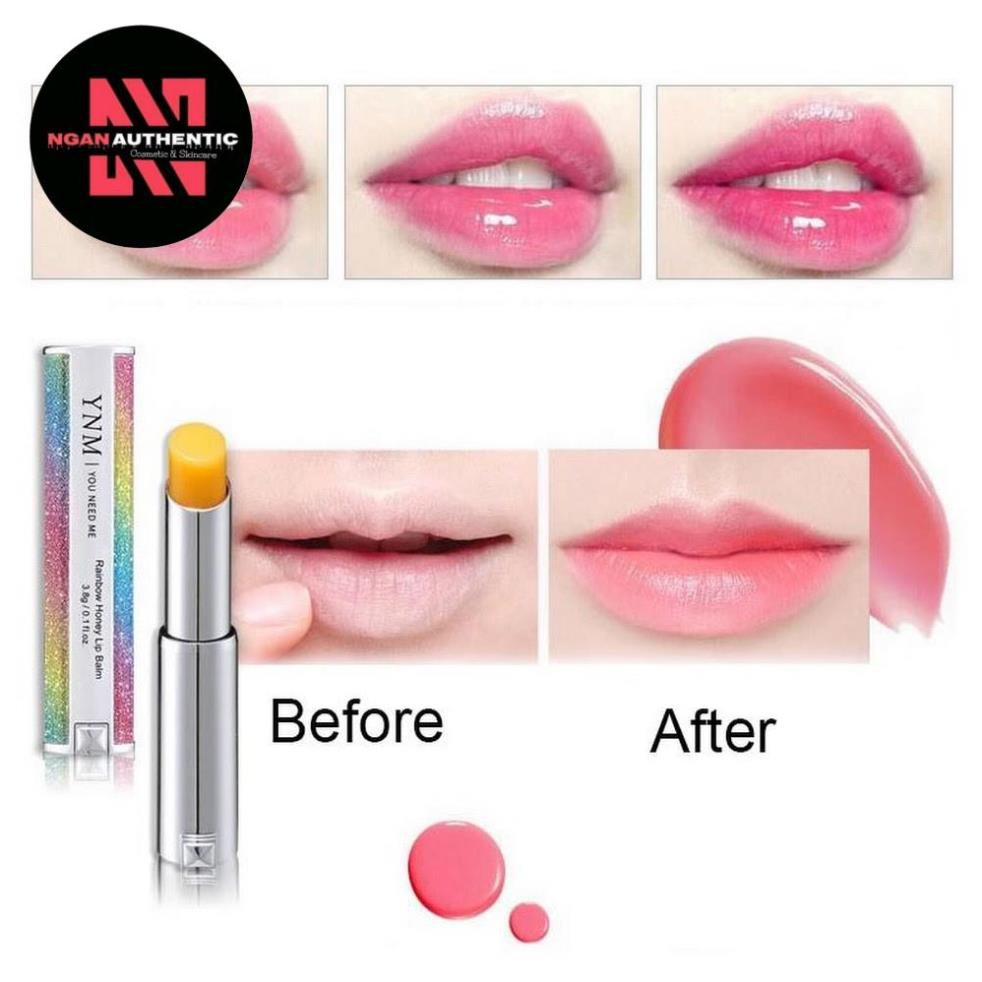 [Chính hãng] Son Dưỡng Đổi Màu YNM Rainbow Honey Lip Balm