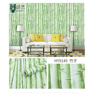[Sale Sốc Xả Kho] Giấy Dán Tường Trúc Xanh 0.45*10m