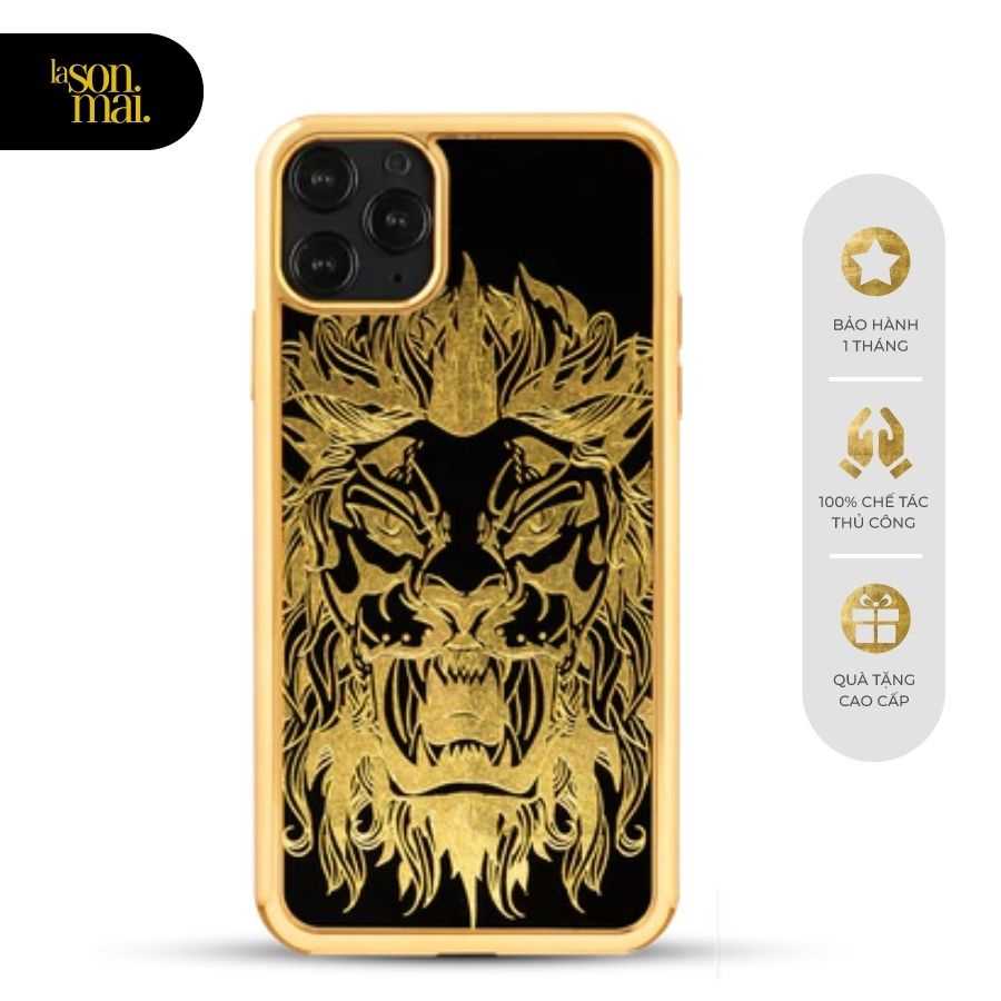 Ốp điện thoại cho iPhone 11 Pro mẫu Kim Diện Sư Tử thương hiệu La Sonmai