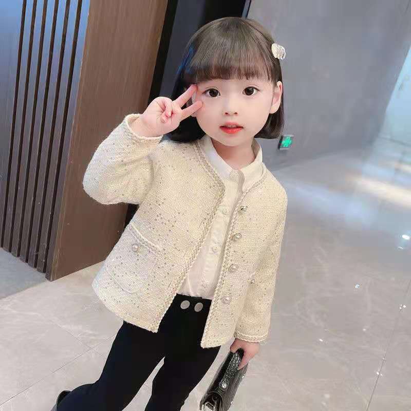 Áo Khoác Cardigan Thời Trang Xuân Thu Phong Cách Hàn Quốc Cho Bé Gái