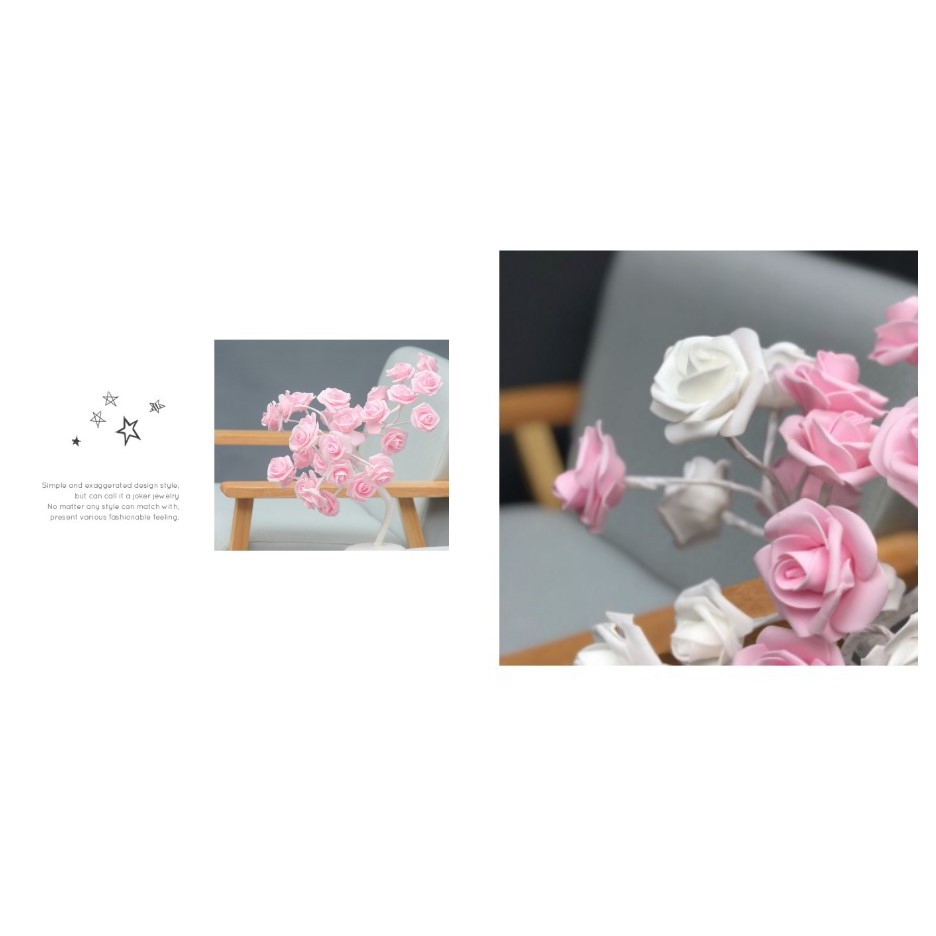 Đèn nháy cây đế dài,hoa hồng💤đèn ngủ💤