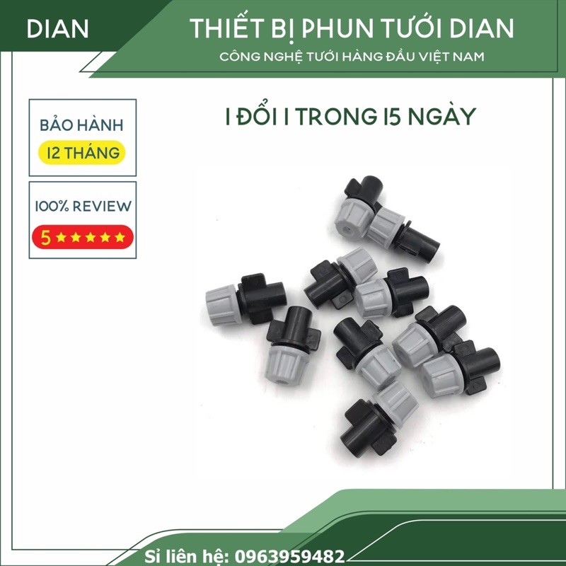 Béc phun sương tưới cây kèm chân tê ống 6mm