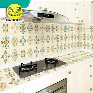 Cuộn giấy dán bếp họa tiết vintega-T3B1