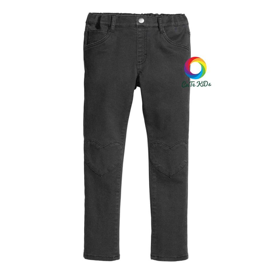 Quần kaki thun H&M BG màu đen cho bé 3/4T