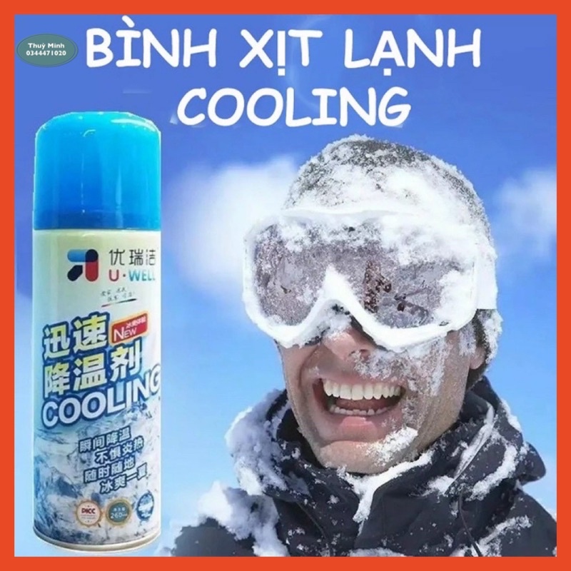 Bình xịt làm lạnh siêu nhanh Cooling 260ml