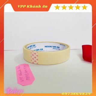 Băng dính giấy 2cm để viết chữ lên