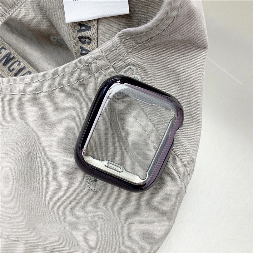 Khung Bảo Vệ Bằng TPU Mềm Cho Đồng Hồ Thông Minh Apple Watch Series 7 6 SE 5 4 3 2 1 41mm 45mm 38mm 42mm 40mm 44mm