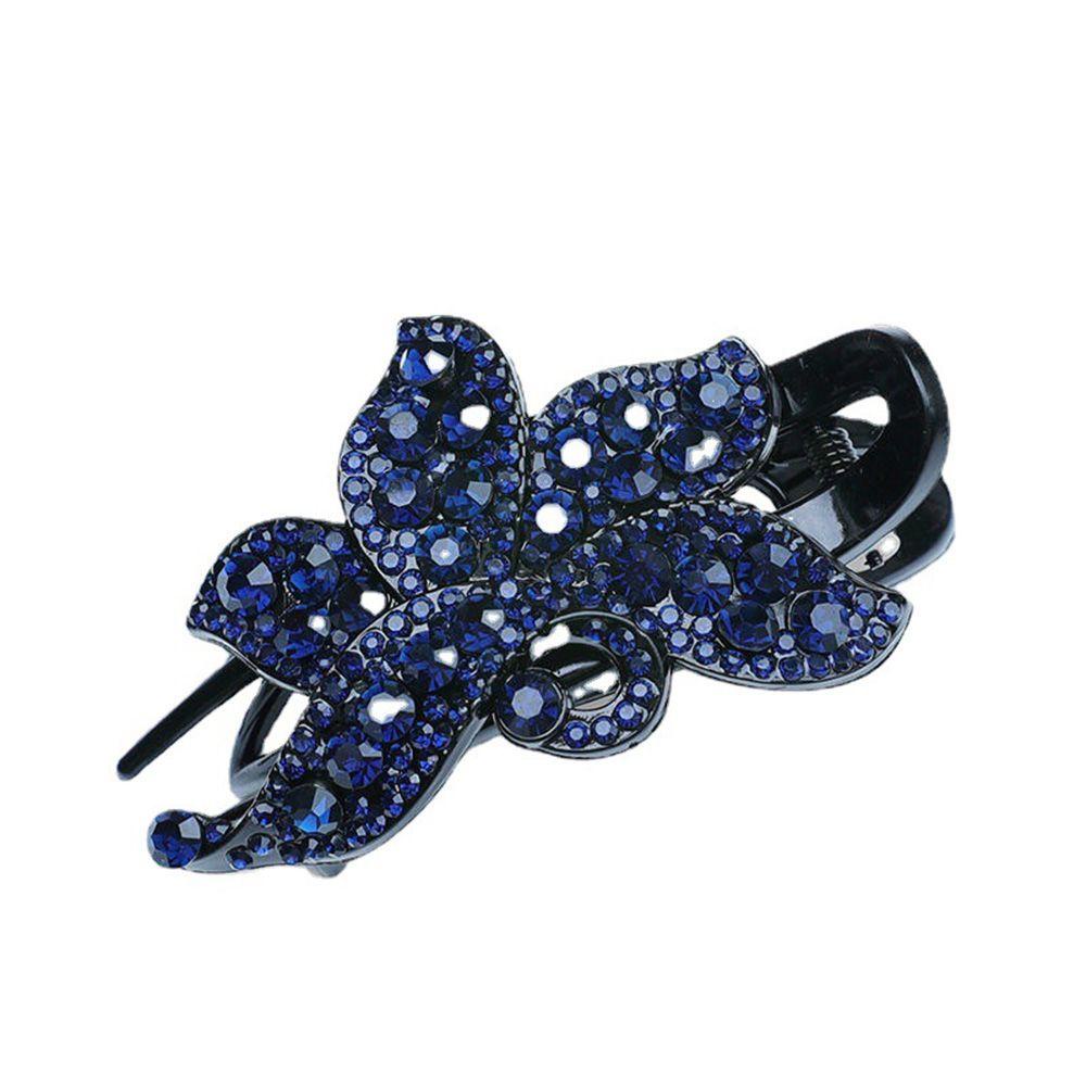 MXGOODS Kẹp Tóc Đuôi Ngựa Đính Kim Cương Giả Thanh Lịch Thời Trang Giá Đỡ