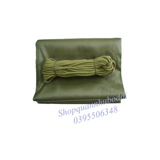 Võng dù siêu nhẹ siêu mát, siêu bền màu xanh rêu