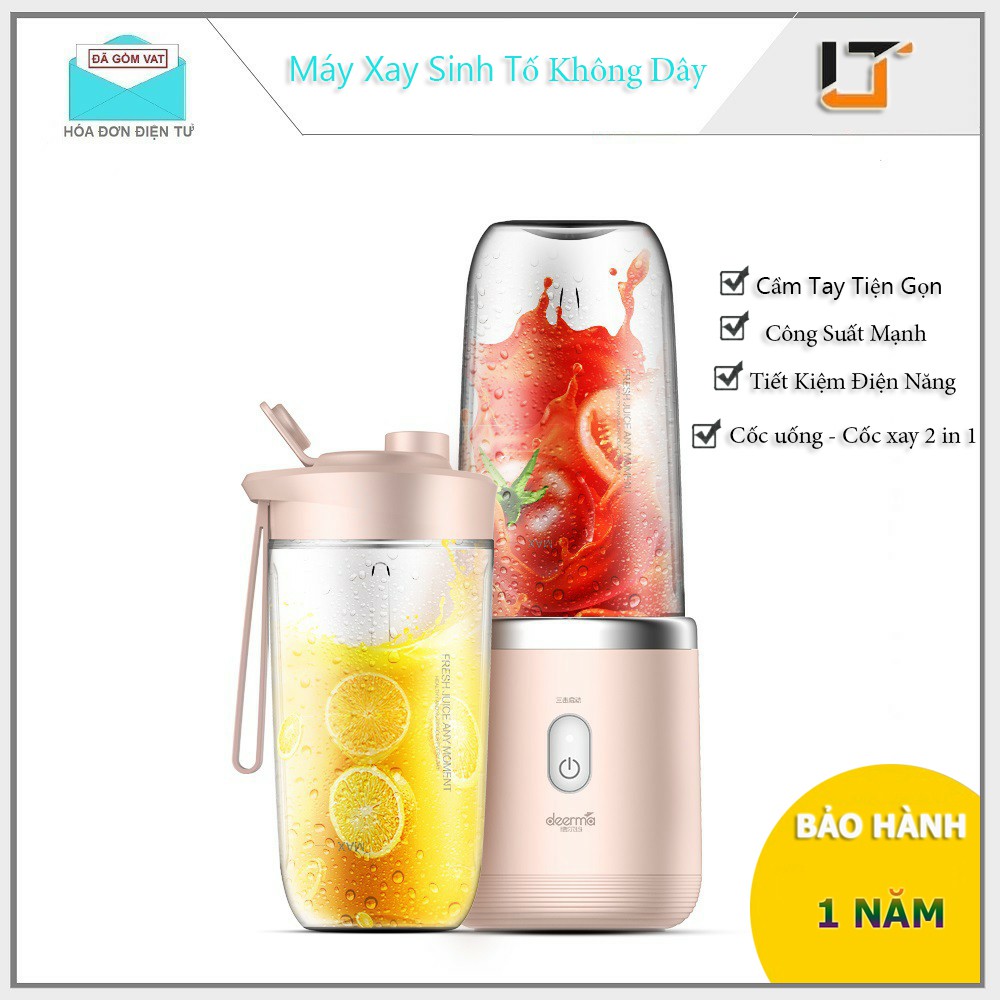 Máy Xay Sinh Tố Cầm Tay Xiaomi Deerma NU05 Không Dây Xay Trái Cây Xay Thịt Bằm Đồ Ăn Dặm Cho Trẻ Nhỏ - Bảo Hành 1 Năm