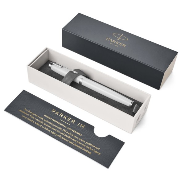 [Chính Hãng] Bút Máy Ký Cao Cấp Parker IM White Lacquer CT TB4-1975613 Ngói Bút 0.7mm (Hàng Nhập Khẩu)