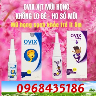 Combo 3 dung dịch vệ sinh mũi họng Ovix 20ml