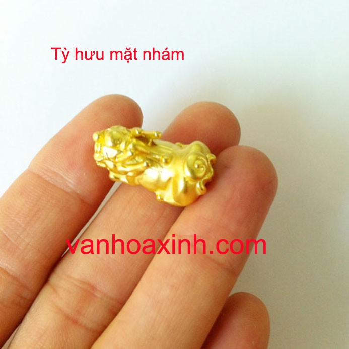 Tỳ hưu màu vàng (1 trong 5 con) KLX30AB đan vòng tay phong thủy