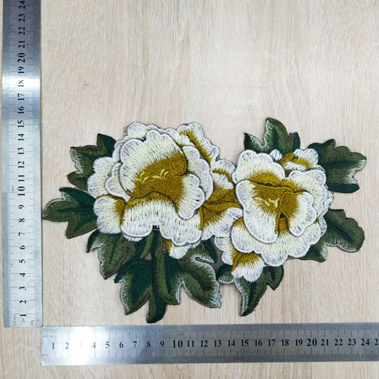 Miếng trang trí quần áo họa tiết thêu hoa hồng