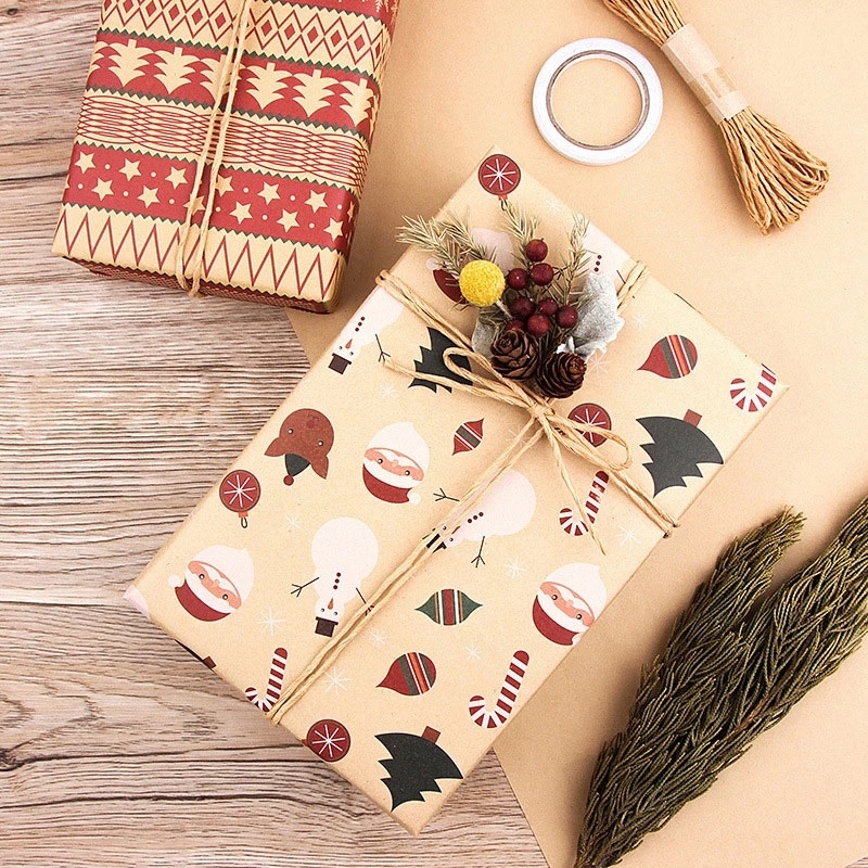 Giấy Gói Quà Giáng Sinh Kích Thước 70X50Cm