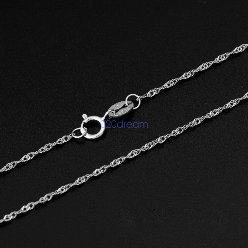 Vòng cổ bằng bạc thật 925 Thiết kế khác nhau Chuỗi trang sức thời trang Hộp quà tặng Chuỗi chuỗi sóng Chuỗi sao
