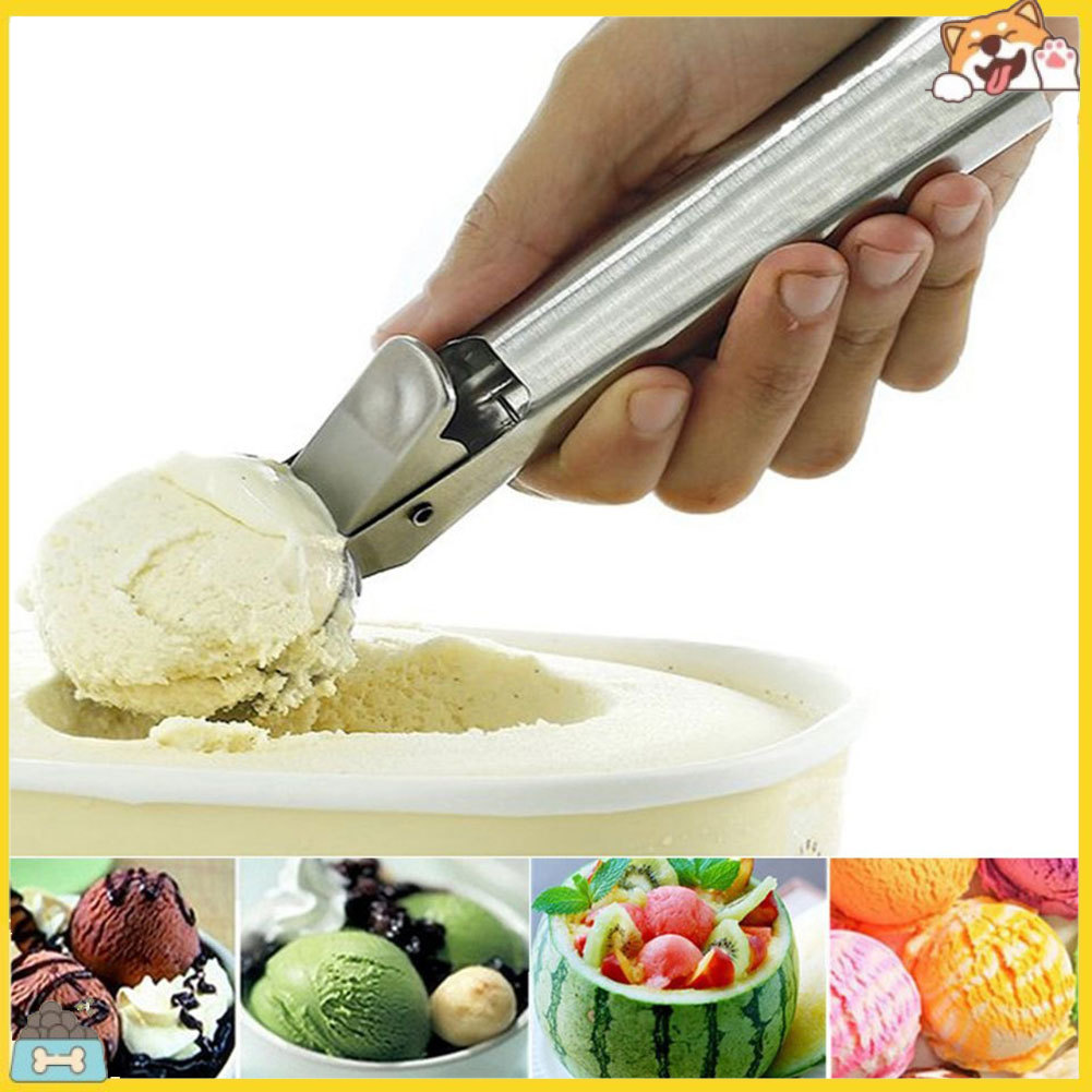 Muỗng múc kem hình tròn bằng thép không gỉ