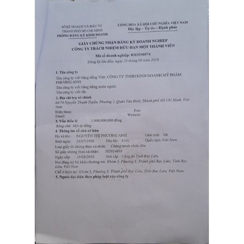 Kem face 3x phương anh chính hãng