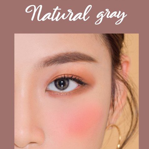 Kính áp tròng 1 ngày màu xám tự nhiên cho mắt khô yếu - R.A Natural Gray (1 cặp) | Ann365 lens