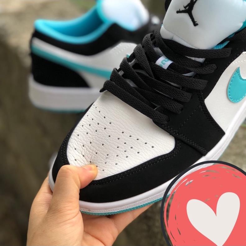 Giày Jordan xanh ngọc cổ thấp, Giày Jordan 1 Low hàng cao cấp Full Box + Bill -HK*^ $