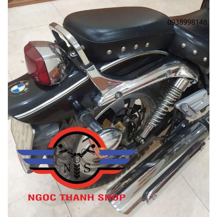 Tay xách, Baga ngắn Inox Đặc sáng bóng cho GZ GZ125 GZ125HS GZ150 GZ150A GZ150-A NTS - ngocthanh_shop