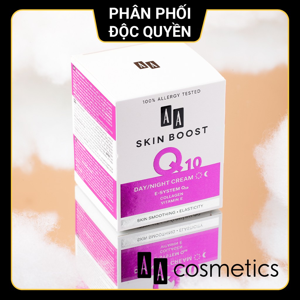 Kem chống lão hóa và làm mịn da AA Cosmetics Skin Boost Q10 lọ 50ml