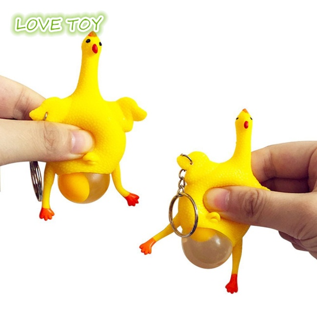 Đồ Chơi Bóp Giảm Stress Hình Gà Đẻ Trứng Ngộ Nghĩnh