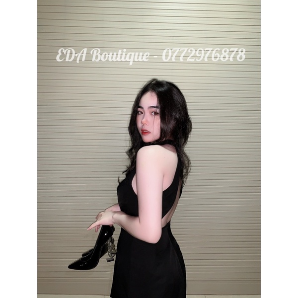 🌸EDA- [HOT] Đầm Cổ Yếm Hở Lưng Sang Trọng - Đầm Nữ Thiết Kế  với Chất Vải Cotton Siêu Thoáng Mát | BigBuy360 - bigbuy360.vn