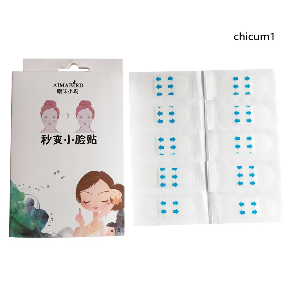 Bộ 10 Miếng Dán Nâng Cơ Mặt Giúp Mặt Thon Gọn Cằm Chữ V