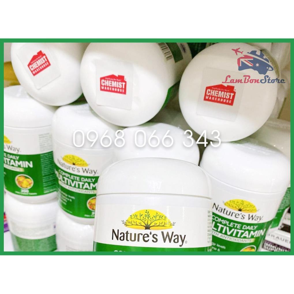 Vitamin tổng hợp Nature’s Way Úc 200 viên - Xuất xứ Úc | Thế Giới Skin Care