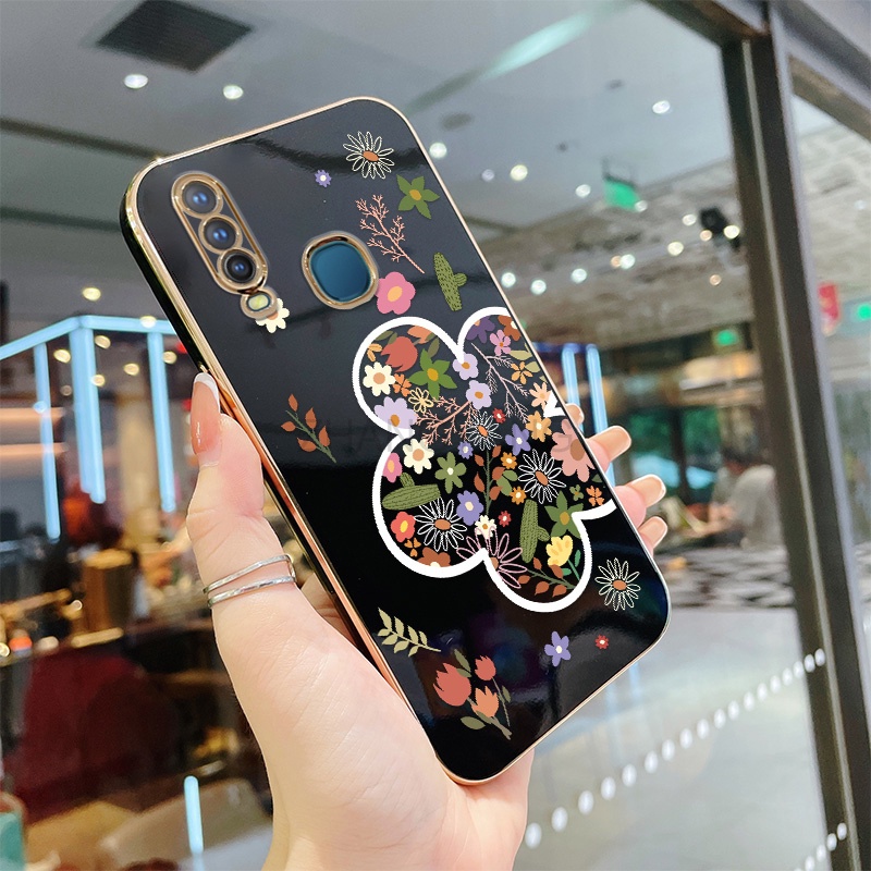 Ốp Điện Thoại TPU Silicone Mạ Điện Hình Hoa Mùa Hè Cho vivo y11 y12 y15 y17 y19