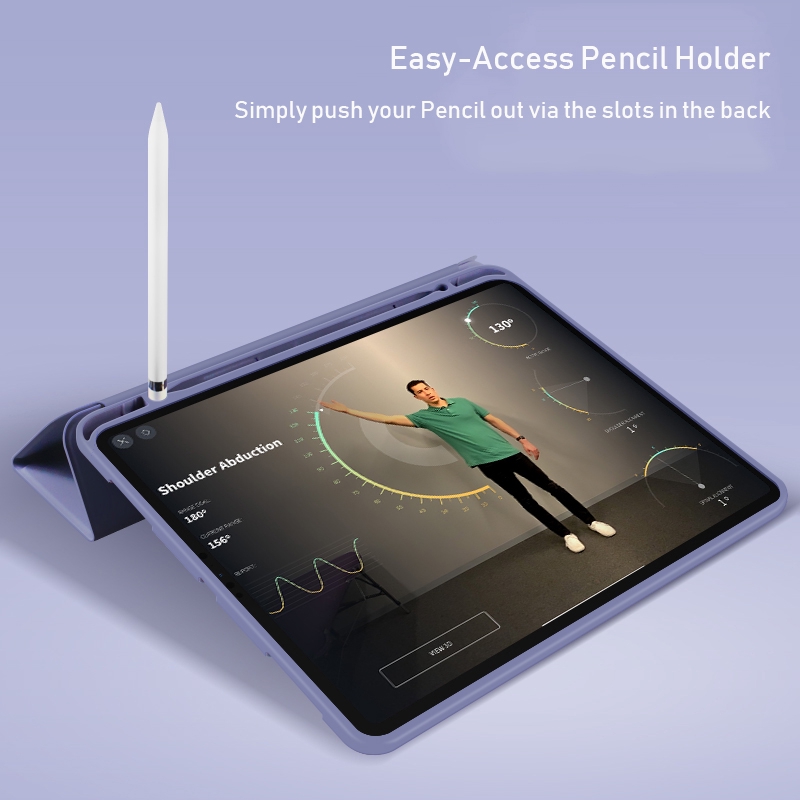 Bao da máy tính bảng có ngăn đựng bút Apple hỗ trợ sạc không dây cho iPad pro 12.9 11 2020 mini 5 iPad 10.2 2019 | BigBuy360 - bigbuy360.vn