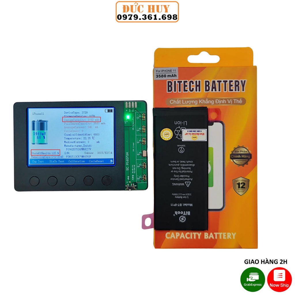 Pin IP11 Dung Lượng Cao BiTech BT-IP11 ( 3580 mAh )