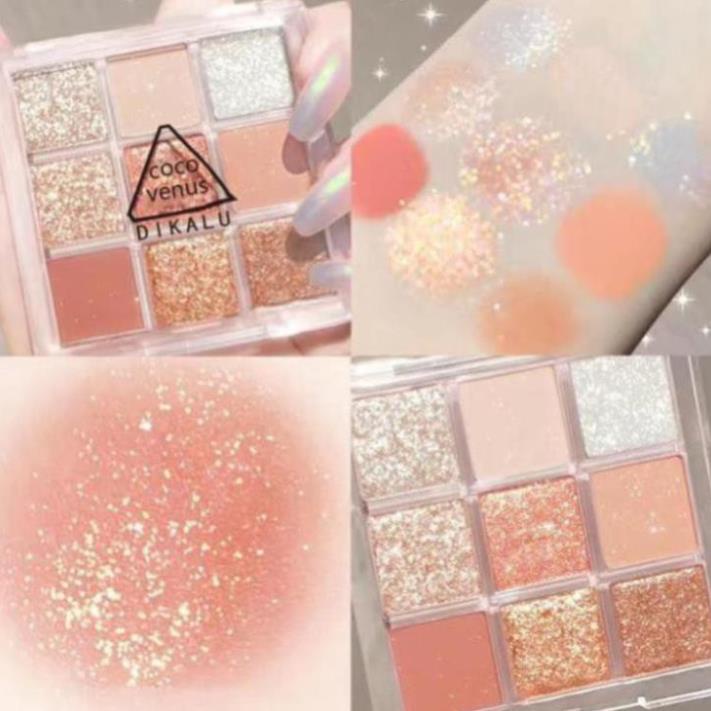 [Giá Tốt Nhất] Bảng phấn mắt 9 màu sắc trong suốt độ sáng cao chống nước lâu trôi | BigBuy360 - bigbuy360.vn