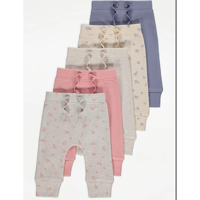 (Hàng Auth) Set 5 quần dài bé gái Geo UK chính hãng săn sale