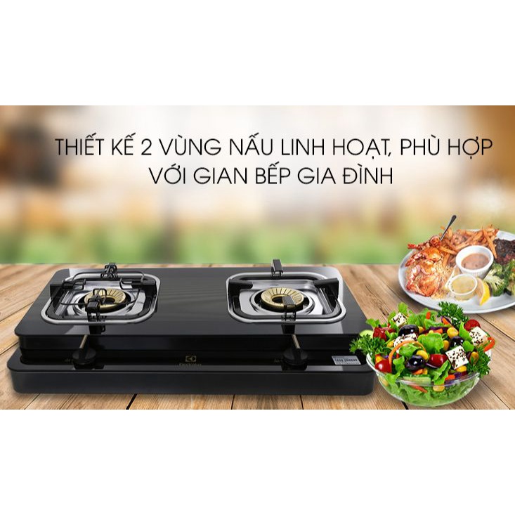 Bếp gas Electrolux ETG 727GKR-Chính Hãng Mới 100% +Tặng Dây gas-tiết kiệm gas,đánh lửa Magneto