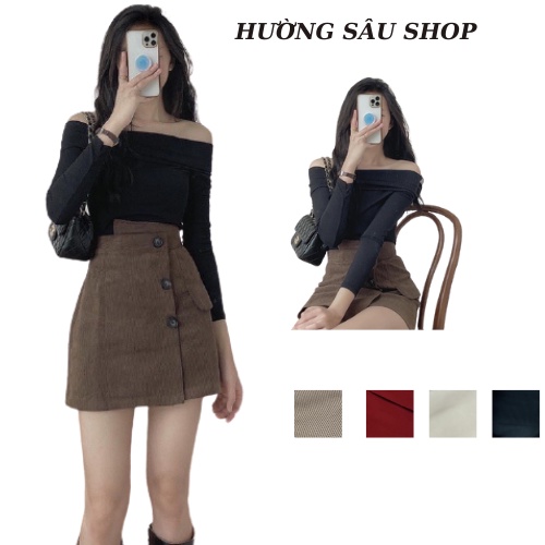 Áo len trễ vai dài tay ,áo bệt vai chất len co dãn loại 1 phong cách hàn quốc