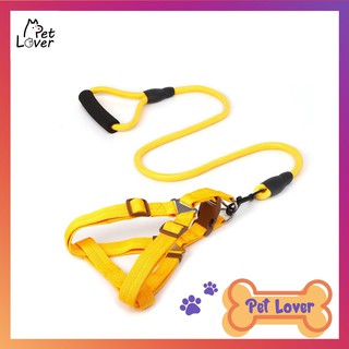[FREESHIP] Dây dắt chó đi dạo, yếm dắt chó, chắc chắn, siêu cute