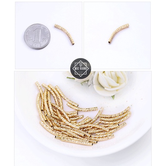 KHO SỈ  Charm ống mạ vàng - Hàng loại 1 cực đẹp PL032