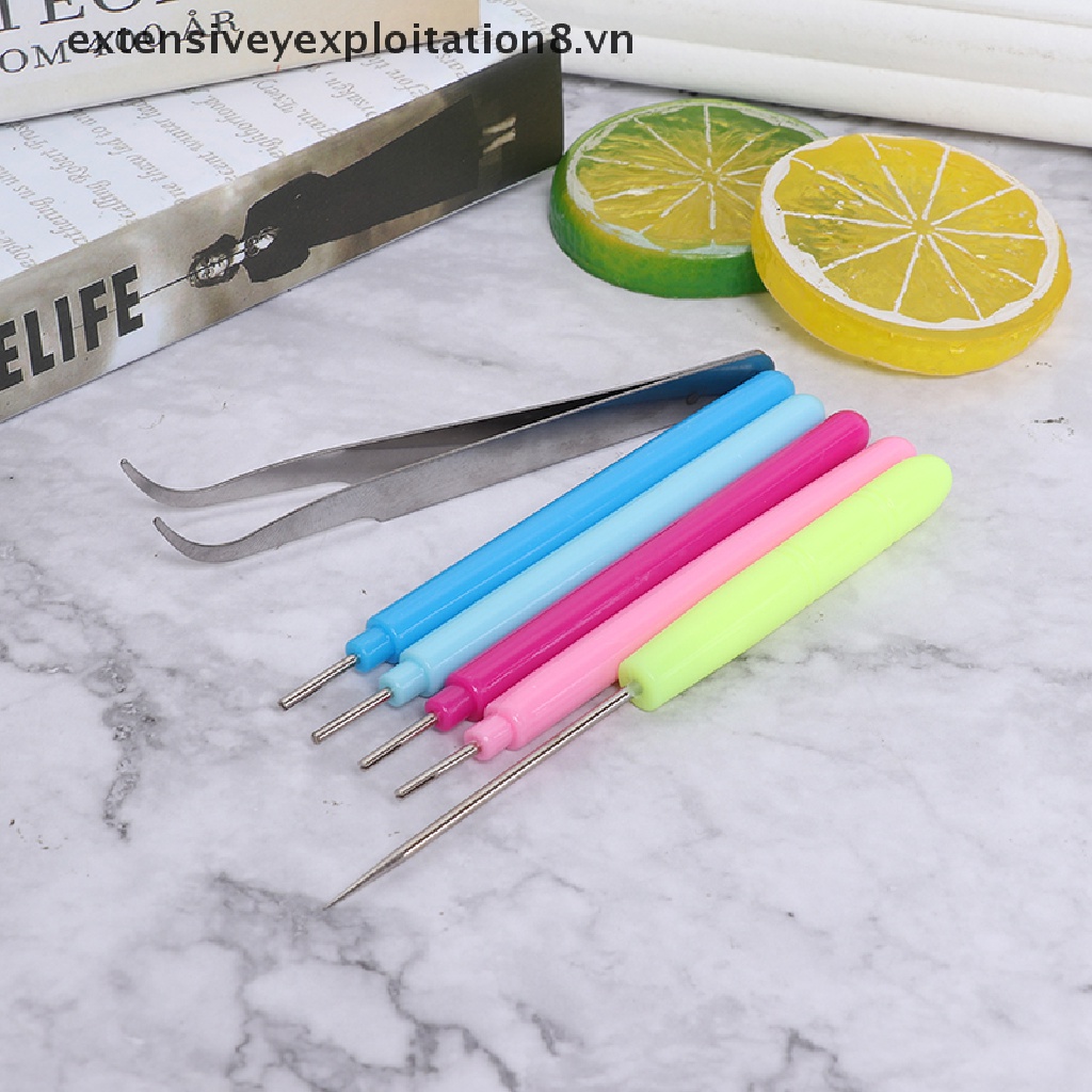 Bộ 6 Dụng Cụ Bút Tạo Hình Quilling Có Rãnh DIY
