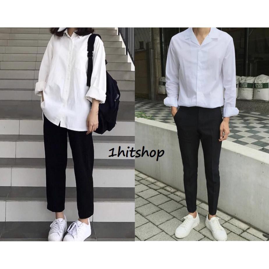 Quần tây âu (2 Màu ĐEN XÁM) Nam Nữ Unisex [Thời trang nam]