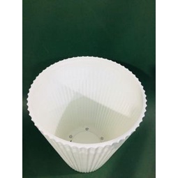 Chậu nhựa Vuông sọc/ Tròn sọc cỡ đại D320 cao cấp