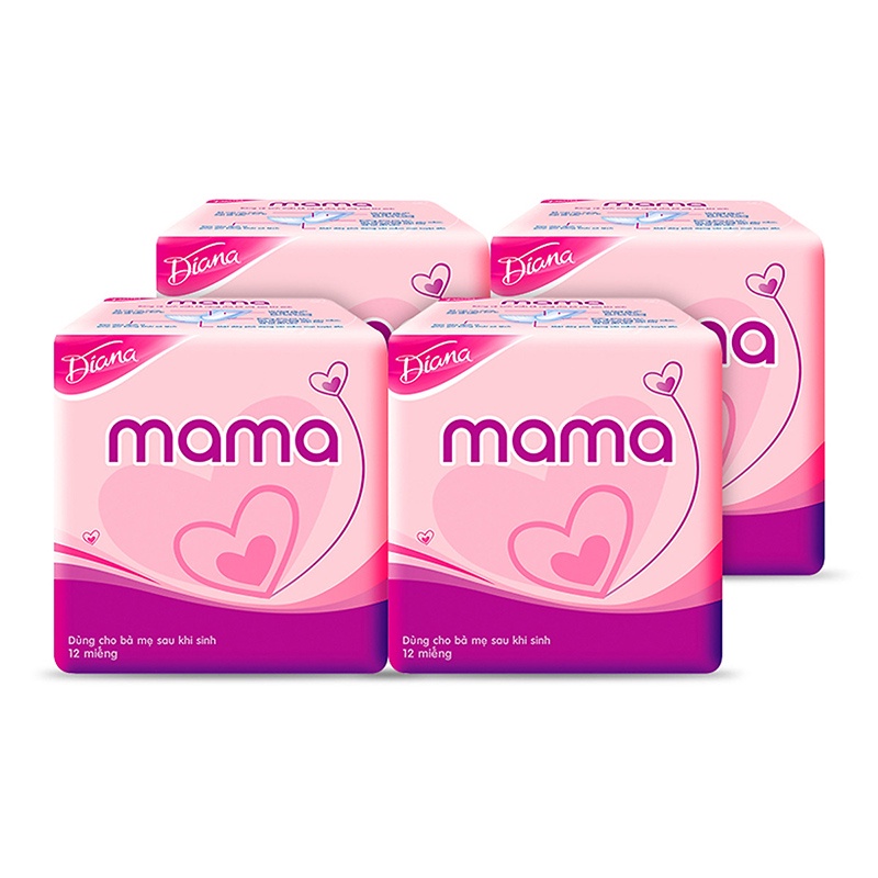 Bỉm Diana Mama 12 miếng dùng cho bà mẹ sau khi sinh
