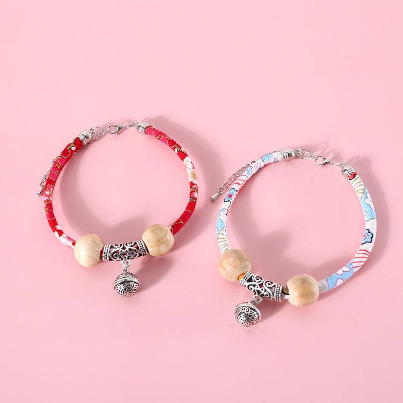 Vòng Cổ Cắm Trại Chống Bọ Chét Và Chống Gài Đi Kèm Chuông Phong Cách Dân Tộc Cho Thú Cưng