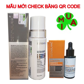 Serum mờ nám trắng da và Mặt nạ thải độc detox blanc