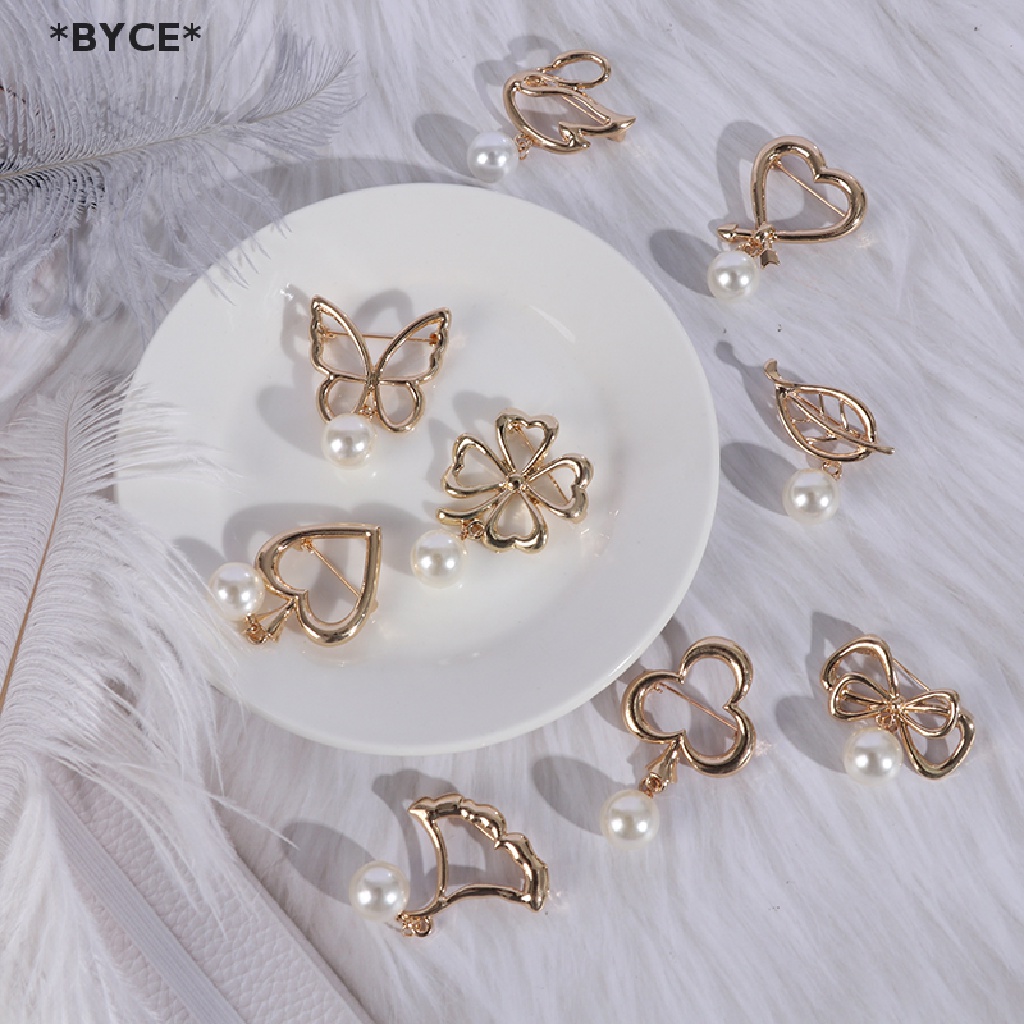 [BYCE] Trâm Cài Áo Khoác Cardigan Sweater Dây Xích Đính Ngọc Trai Dễ Thương [Hot]