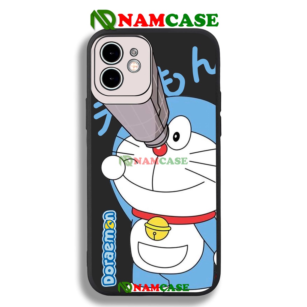 Ốp lưng iPhone cặp đôi Anime cạnh viền vuông silicon dẻo cho iphone 6/6s/7/8/X/XS/XR/11/12/13 Pro Plus Max Doraemon cute