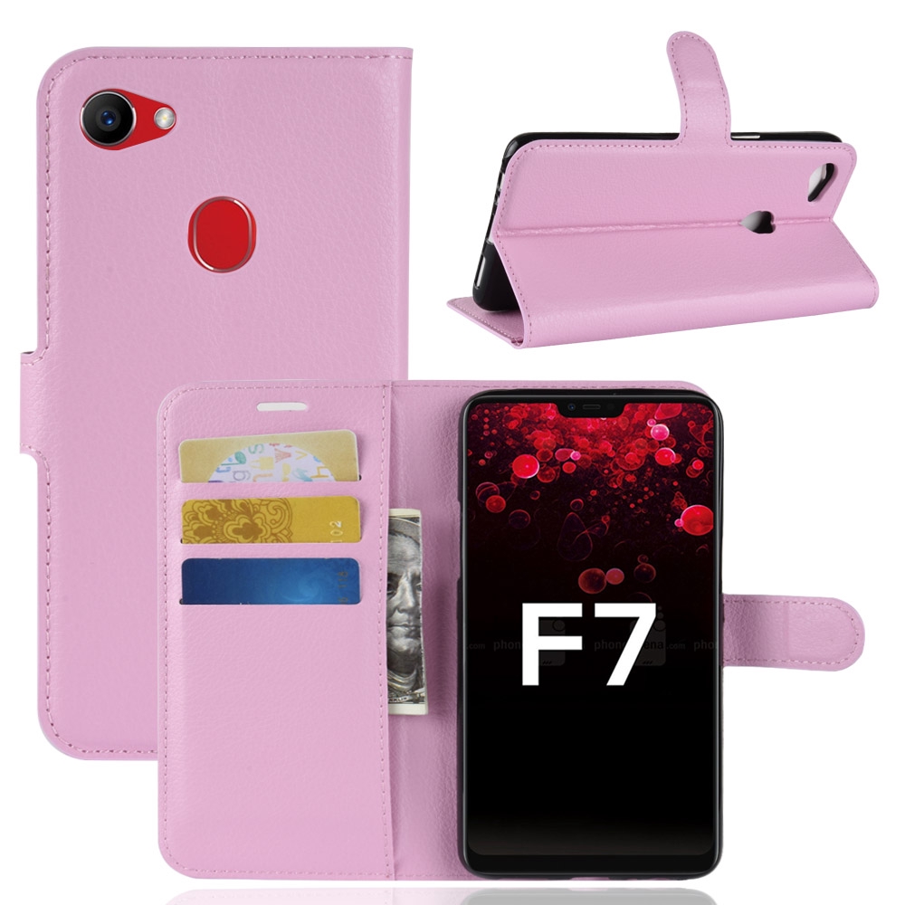 Bao da điện thoại màu trơn thiết kế thời trang và tiện dụng cho OPPO F7 | BigBuy360 - bigbuy360.vn